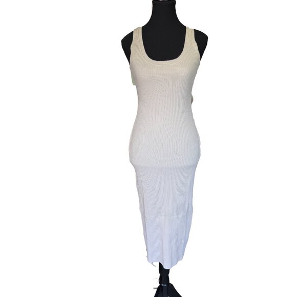 NWT Cotton Citizen Verona Midi Dress | Body-Con Fit | Raw Edge Hems | Size XS - Picture 4 of 9